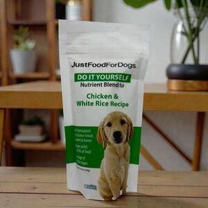 JustFoodForDogs DIY Nutrient Blend Chicken & Rice Homemade Food 7.92oz EXP 11/26